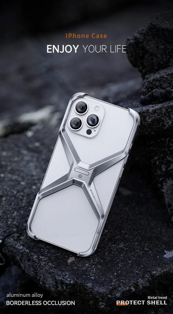 Aluminum Armor Rimless Case for iPhone 9