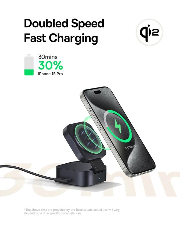 Baseus Qi2 15W Wireless Charger 5