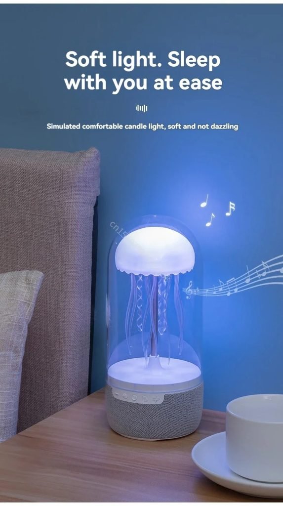 Colorful Jellyfish Lamp Bluetooth Speaker 5