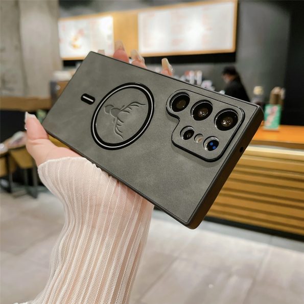 Premium Leather MagSafe Case for Samsung 2