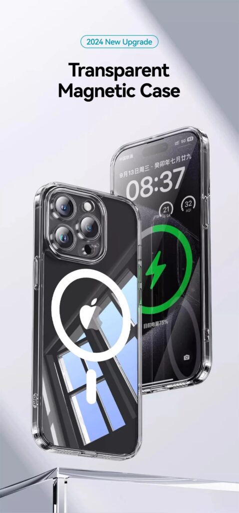 Joyroom Magnetic Transparent iPhone Case 1
