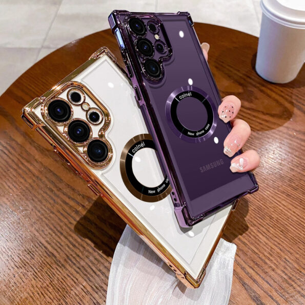 Magnetic Transparent Case for Samsung Galaxy 2