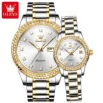 OLEVS Automatic Mechanical Couple Watch Set – Luxury Gift for Lovers