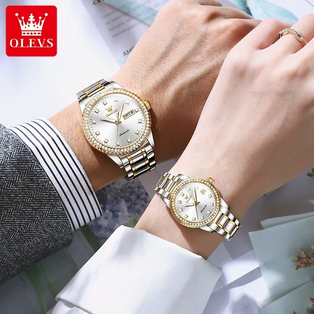 OLEVS Automatic Mechanical Couple Watch 3