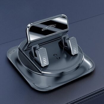 360° Car Phone Holder with Strong Suction & Anti-Slip Grip - Black