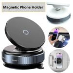 Vacuum Magnetic Car Phone Holder Black