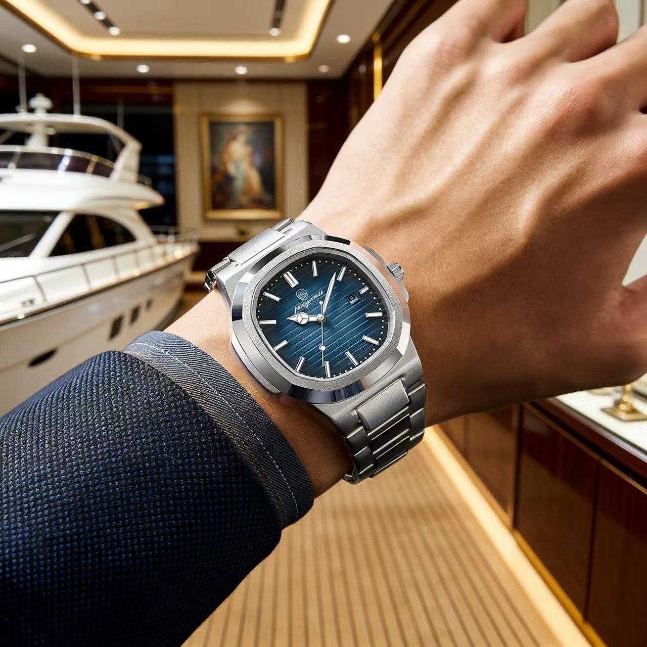 PAAZOMU Men’s Square Quartz Watch 3