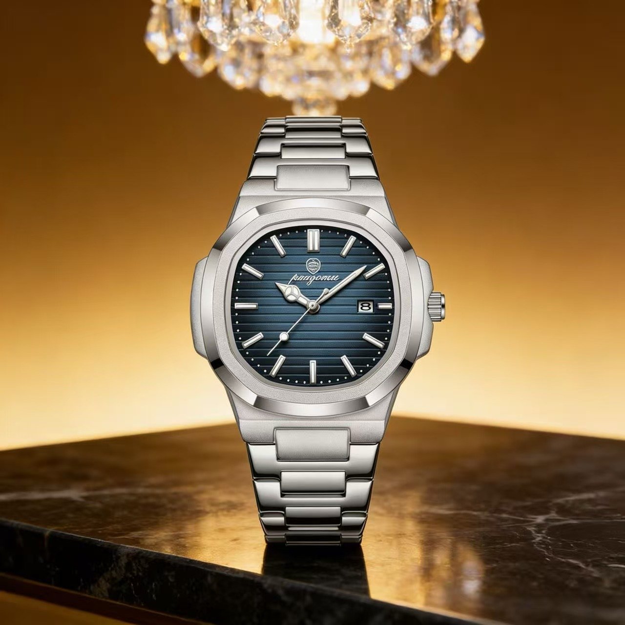 PAAZOMU Men’s Square Quartz Watch 4