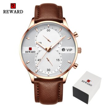 Reward Leather Chronograph Watch - Men’s Sport Quartz | ESPR14