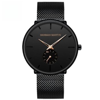 Ultra Thin Men's Watch | Waterproof Stainless Steel Gift Watch - Rose Gold