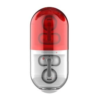 Moondrop Pill Open Ear Earbuds – Bluetooth 6.0 AI ENC - Red